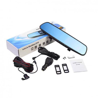 Espejo retrovisor universal con 2 camaras trasera y delantera
